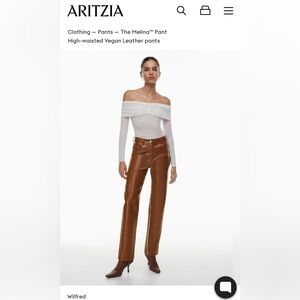 BRAND NEW WITH TAGS Melina Cognac Pants Size 4